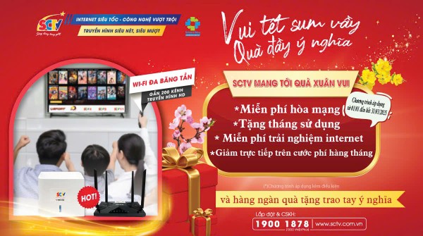 Cùng SCTV ”VUI TẾT SUM VẦY - QUÀ ĐẦY Ý NGHĨA”