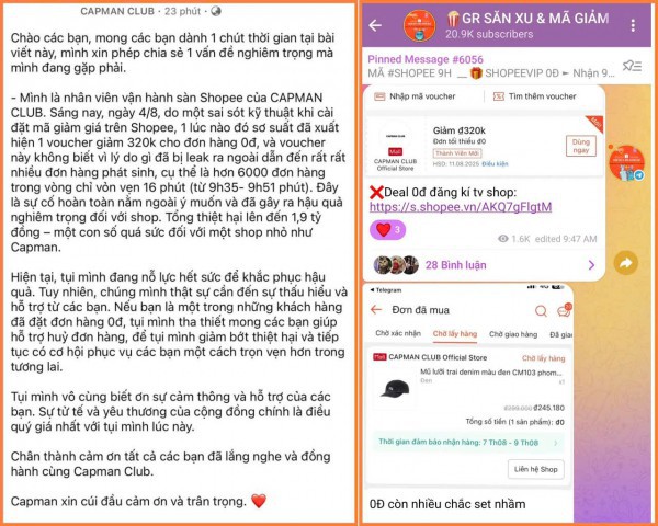 Đặt nhầm giá bán trên Shopee, một shop có nguy cơ mất gần 2 tỉ đồng