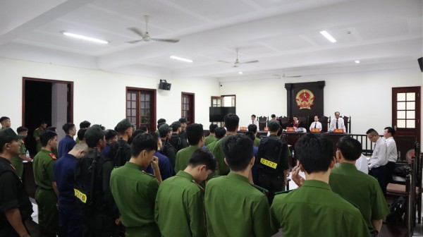 Gần 80 cảnh sát bảo vệ phiên tòa đường dây ma túy do Hải Gần 80 cảnh sát bảo vệ phiên tòa đường dây ma túy do Hải