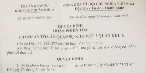 Vụ nữ sinh lớp 12 tử vong: Hoãn phiên tòa xét xử cựu thiếu tá Hoàng Văn Minh