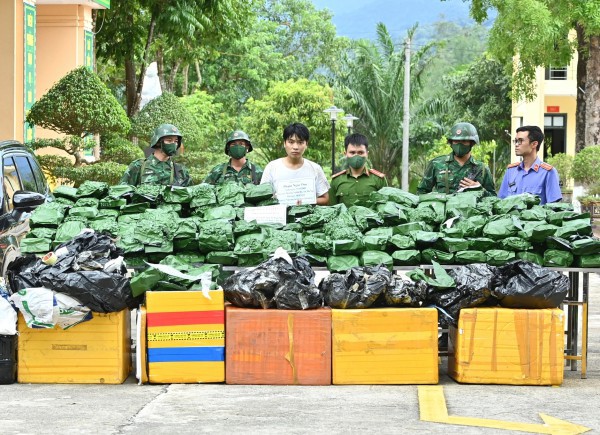 Bắt tài xế vận chuyển 115 kg cần sa khô