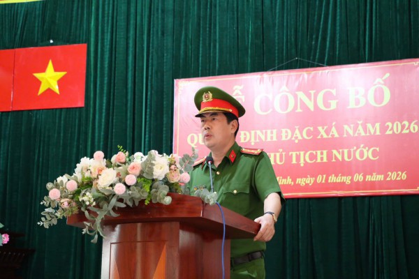 Công an TP.HCM công bố quyết định đặc xá cho 457 phạm nhân