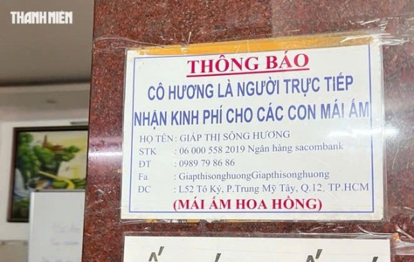 Công an tìm người nhận con nuôi hoặc gửi, cho con cho Mái ấm Hoa Hồng