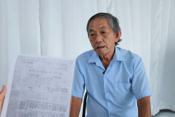 Nguyên chiến sĩ công an mang án oan 42 năm yêu cầu bồi thường hơn 8 tỉ
