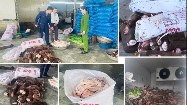 Thanh Hóa: 6 tấn xương trâu, bò thối chuẩn bị bán cho quán phở, quán lẩu