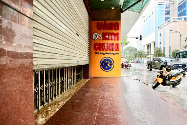 Tiệm vàng Kim Chung ở Thanh Hóa vẫn đang nghỉ bán hàng