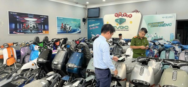 Triệt phá đường dây sản xuất, mua bán xe máy điện giả, kém chất lượng quy mô lớn