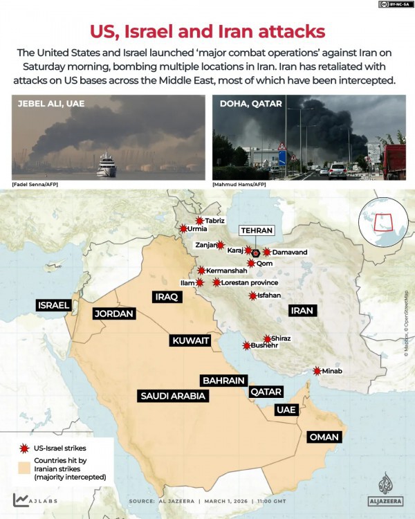 Căng thẳng lan rộng, nhiều nơi ở Trung Đông bị kéo vào vòng xoáy tấn công