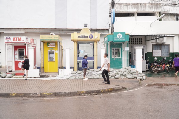 Thủ đô Vientiane (Lào) nguy cơ ngập lụt do nước sông Mekong dâng cao