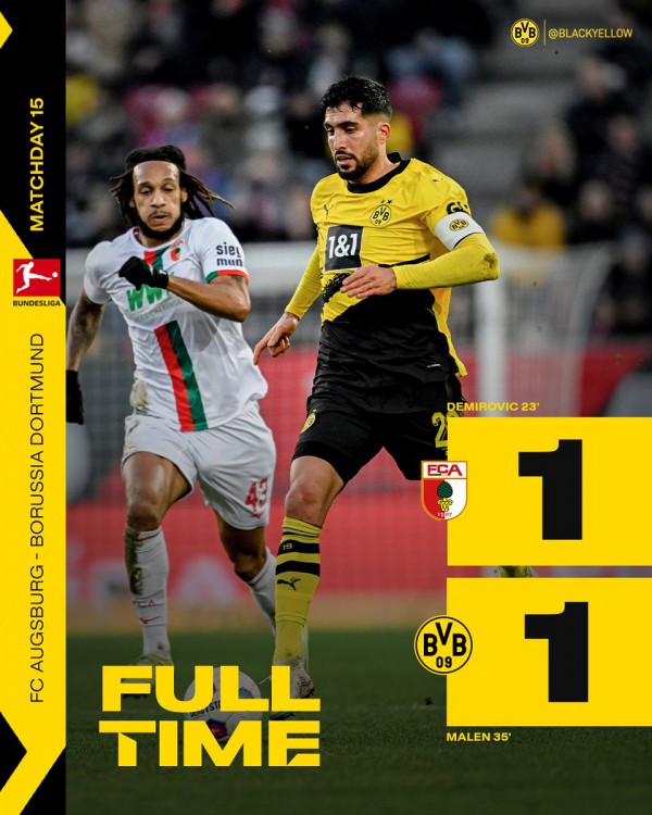 Bundesliga: Dortmund không thắng trận thứ 3 liên tiếp