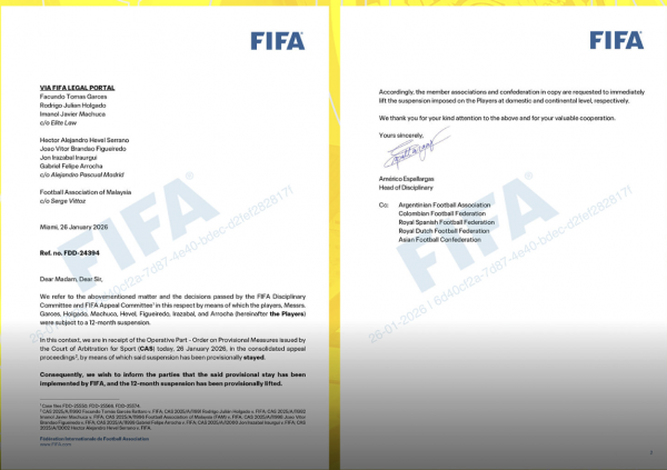 FIFA nối gót CAS, công bố lệnh tạm gỡ án phạt 7 cầu thủ nhập tịch 