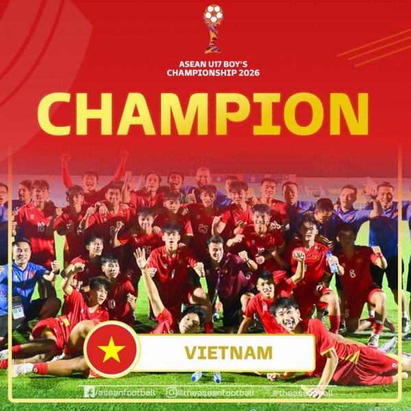 Truyền thông khu vực ca ngợi U.17 Việt Nam vô địch 