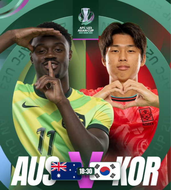 U.23 Hàn Quốc vất vả hạ U.23 Úc, đối đầu Nhật Bản ở bán kết châu Á