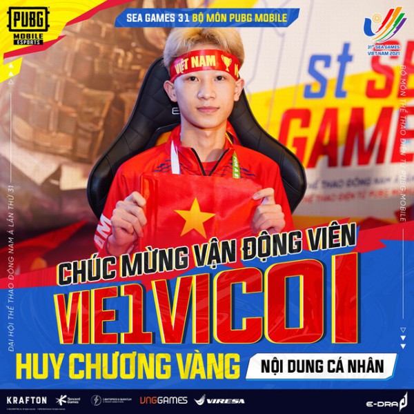 Huy chương vàng PUBG Mobile cá nhân đã thuộc về Việt Nam!!