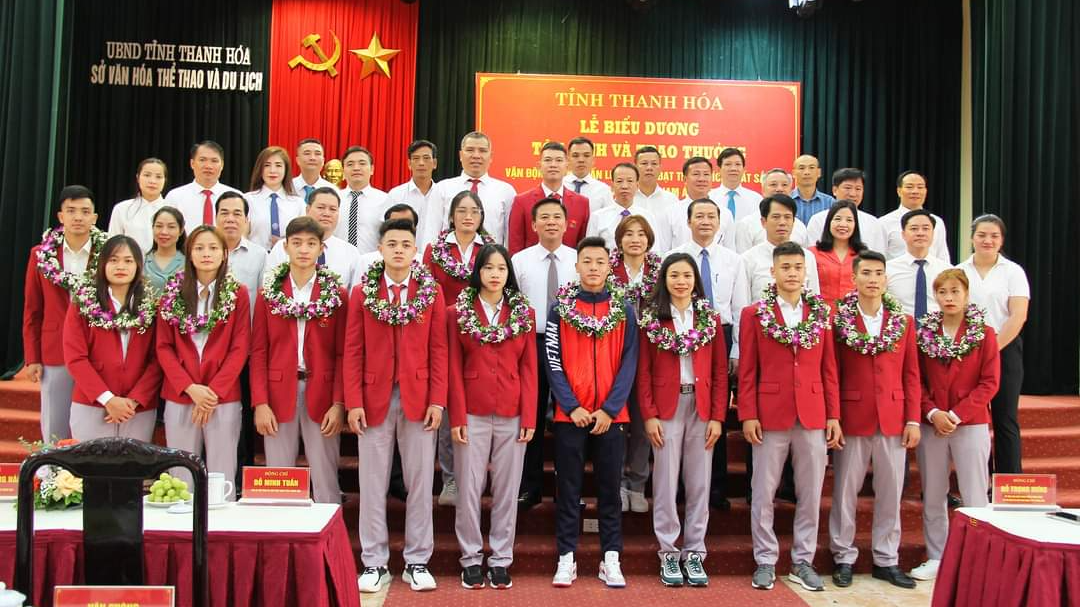 Tỉnh Thanh Hóa biểu dương, khen thưởng các VĐV giành huy chương tại SEA Games 32