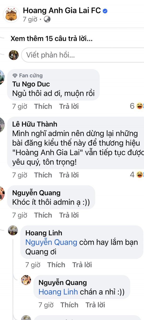 CĐV nhận định trọng tài đúng, bất bình với cách phản ứng của HAGL CĐV nhận định trọng tài đúng, bất bình với cách phản ứng của HAGL