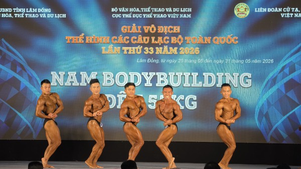 Hơn 300 VĐV tham dự giải vô địch thể hình tại Đà Lạt