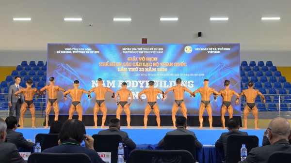 Hơn 300 VĐV tham dự giải vô địch thể hình tại Đà Lạt