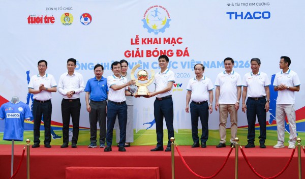 Khởi tranh giải bóng đá công nhân, viên chức Việt Nam khu vực phía bắc