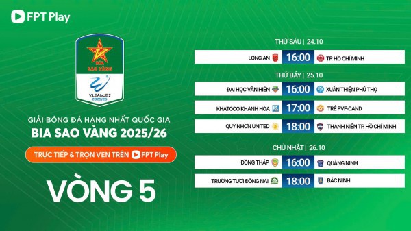 Lịch thi đấu giải hạng nhất: Công Phượng và Minh Vương ‘chạm trán’ HLV Park Hang-seo