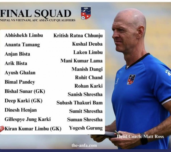 Nepal chốt nhân sự đấu đội tuyển Việt Nam: Đối thủ 