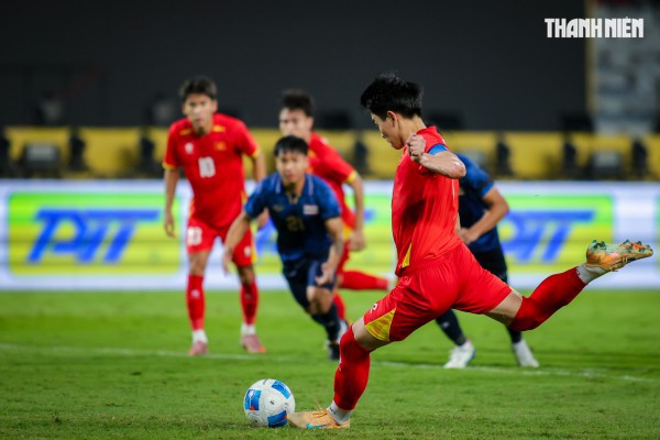 Quá đã hình ảnh U.22 Việt Nam quật ngã Thái Lan ngay tại Rajamangala, giành HCV SEA Games 33