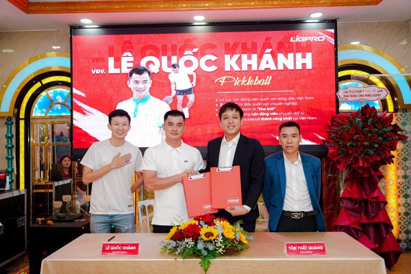 Sao pickleball Lê Quốc Khánh và dàn VĐV danh tiếng hợp tác chiến lược với LIGPRO
