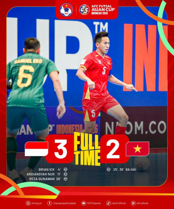 Xác định 2 cặp bán kết futsal châu Á: Lộ diện kênh phát sóng mới nhất, đá ngày nào?