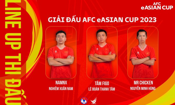 Đội tuyển eFootball Việt Nam sẵn sàng tranh tài tại eAsian Cup 2023