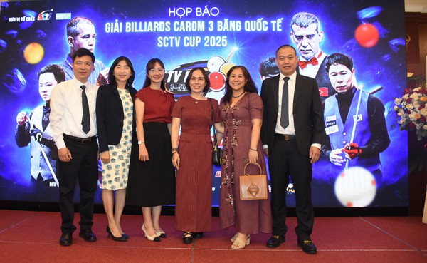 SCTV tổ chức họp báo công bố Giải Billiards Carom 3 băng Quốc tế SCTV Cup 2025