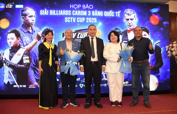 SCTV tổ chức họp báo công bố Giải Billiards Carom 3 băng Quốc tế SCTV Cup 2025