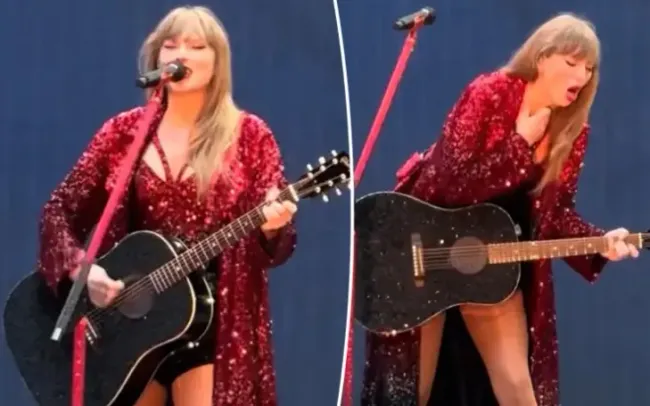 Taylor Swift nuốt phải bọ khi đang biểu diễn ở London