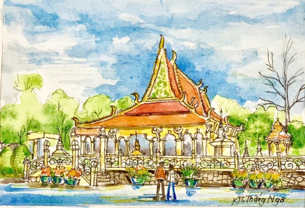 Chùa Âng, nơi được rắn và chim thần bảo vệ