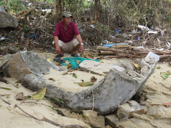 Di tích Sa Huỳnh hư hại vì bão