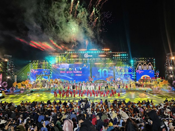 Festival Hoa Đà Lạt 2026: Sắc hoa hòa cùng âm nhạc và công nghệ