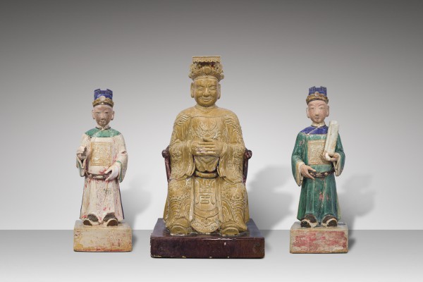 Gốm Sài Gòn xưa kể chuyện: Khám phá bộ tượng thờ 3 quyền năng thiên, địa, thủy