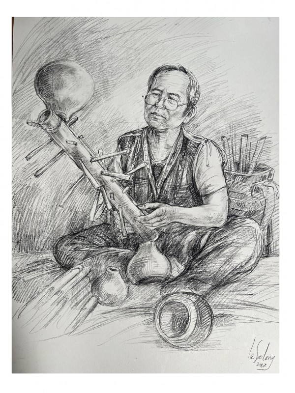 Họa sĩ Lê Sa Long công bố bộ ký họa hoành tráng Họa sĩ Lê Sa Long công bố bộ ký họa hoành tráng