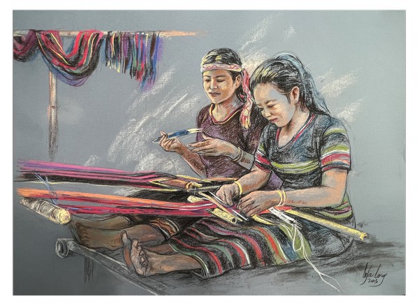 Họa sĩ Lê Sa Long công bố bộ ký họa hoành tráng Họa sĩ Lê Sa Long công bố bộ ký họa hoành tráng