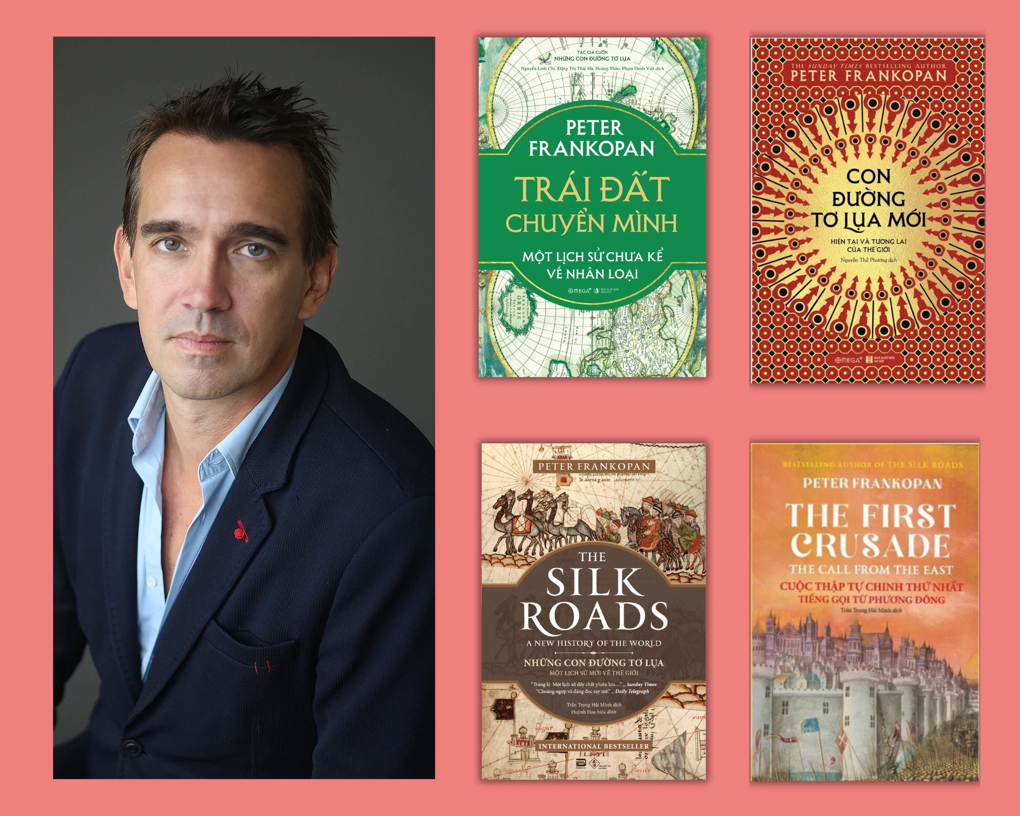 ”Một lịch sử chưa kể về nhân loại” của Peter Frankopan - tác giả ”Con đường tơ lụa” ”Một lịch sử chưa kể về nhân loại” của Peter Frankopan - tác giả ”Con đường tơ lụa”