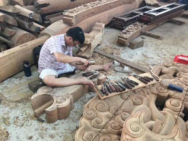 Những người miệt mài phục hồi điện Cần Chánh từ phế tích