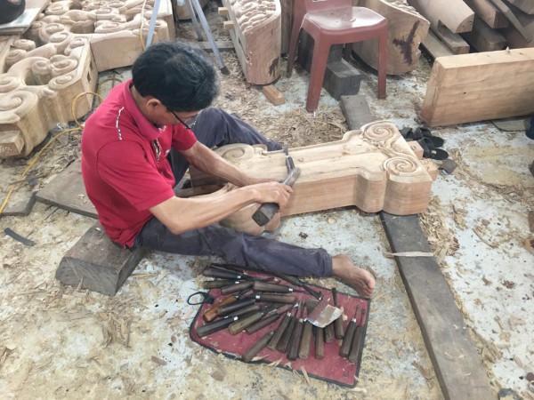 Những người miệt mài phục hồi điện Cần Chánh từ phế tích