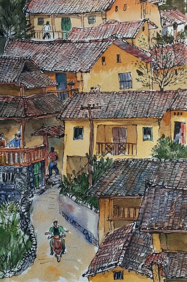 Phố cổ Đồng Văn - chợ đá và nhà trình tường