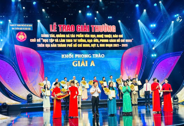 TP.HCM trao giải thưởng sáng tác, quảng bá tác phẩm văn học, nghệ thuật và báo chí