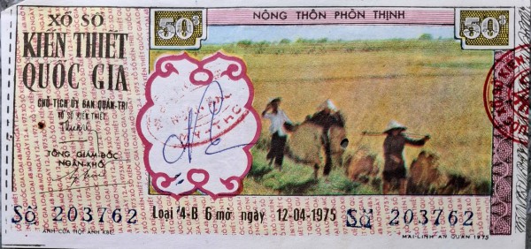 Độc lạ những tờ vé số kiến thiết xưa Độc lạ những tờ vé số kiến thiết xưa