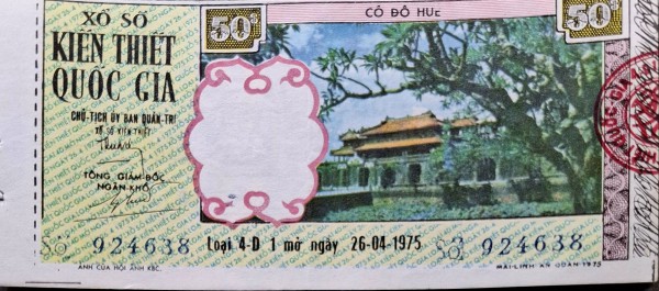Độc lạ những tờ vé số kiến thiết xưa Độc lạ những tờ vé số kiến thiết xưa
