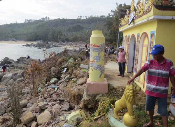 Di tích Sa Huỳnh hư hại vì bão