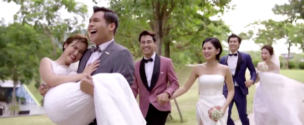 Những đám cưới ngoài trời cực đẹp trong phim Việt