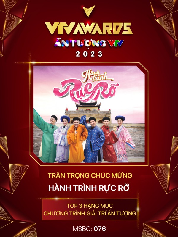 VTV Awards 2023: Top 3 Chương trình giải trí ấn tượng cân tài cân sức