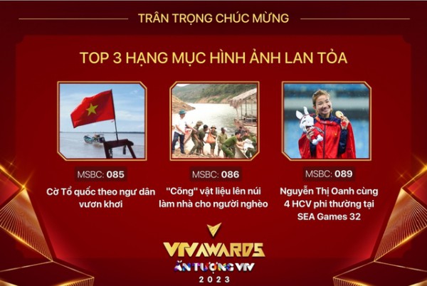 VTV Awards 2023: Top 3 hình ảnh lan tỏa trong chặng đua cuối