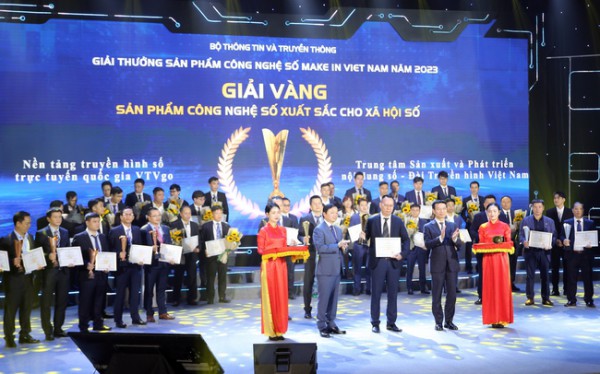 VTVGo nhận giải Vàng tại Giải thưởng Sản phẩm công nghệ số Make in Viet Nam 2023